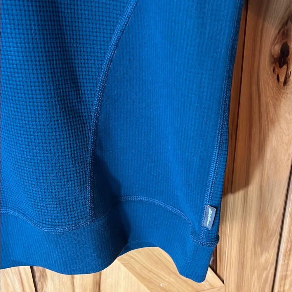 SALE🎉 Eddie BauerTeal Blue Mock Neck Shirt - Picture 5 of 8